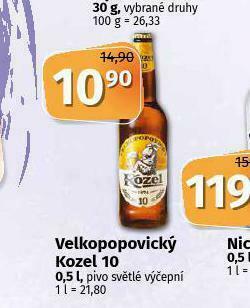 Coop Pivo velkopopovický kozel nabídka