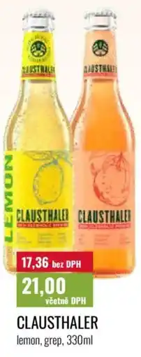 Ratio Clausthaler lemon, grep nabídka
