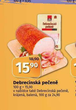 Coop Debrecínská pečeně nabídka