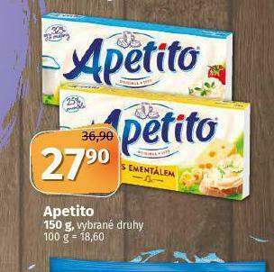 Coop Apetito tavený sýr nabídka