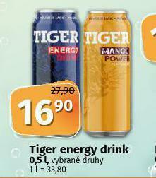 Coop Tiger energy drink nabídka