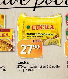 Coop Lucka nudlová polévka nabídka