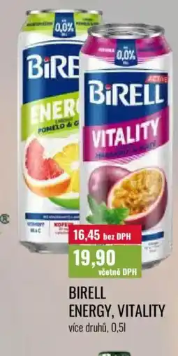 Ratio Birell energy, vitality nabídka