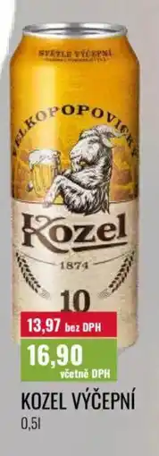 Ratio Kozel výčepní nabídka
