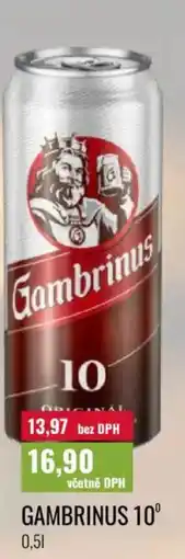 Ratio Gambrinus 10° nabídka
