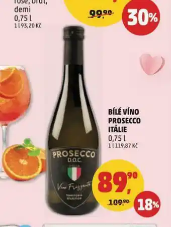 Penny Market Bílé víno prosecco itálie nabídka