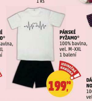 Penny Market Pánské pyžamo nabídka