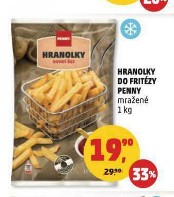 Penny Market Hranolky do fritézy nabídka