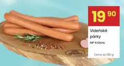 Kubík potraviny Vídeňské párky nabídka