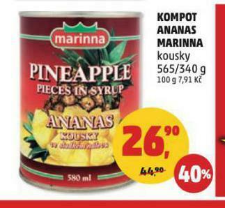 Penny Market Kompot ananas nabídka
