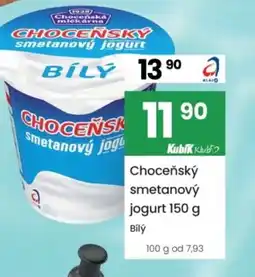 Kubík potraviny Choceňský smetanový jogurt nabídka