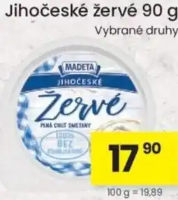Kubík potraviny Madeta Jihočeské žervé nabídka