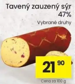 Kubík potraviny Tavený zauzený sýr 47% nabídka
