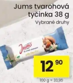 Kubík potraviny Jums tvarohová tyčinka nabídka