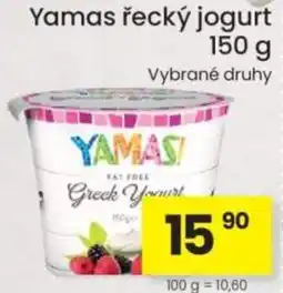 Kubík potraviny Yamas řecký jogurt nabídka