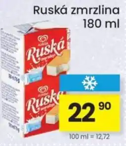 Kubík potraviny Ruská zmrzlina nabídka
