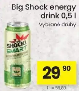 Kubík potraviny Big Shock energy drink nabídka