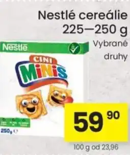 Kubík potraviny Nestlé cereálie nabídka