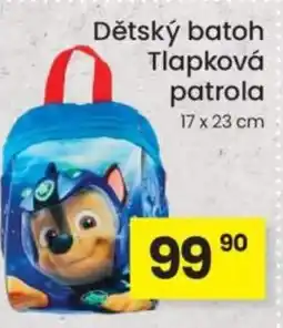 Kubík potraviny Dětský batoh Tlapková patrola nabídka
