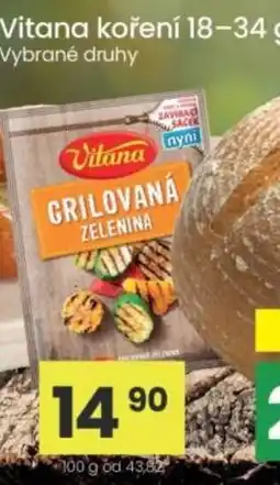 Kubík potraviny Vitana koření nabídka