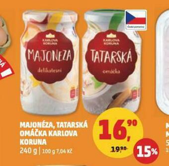 Penny Market Tatarská omáčka nabídka