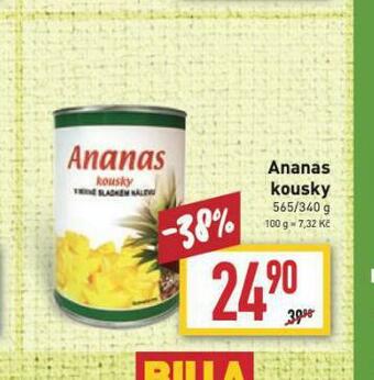 Billa Ananas kousky nabídka