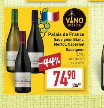 Billa Palais de france sauvignon blanc nabídka