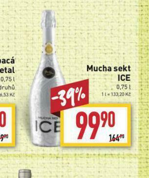 Billa Mucha sekt ice nabídka