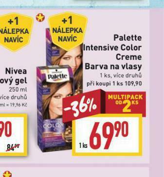 Billa Palette intensive color creme barva na vlasy nabídka