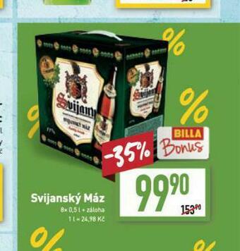 Billa Pivo svijanský máz nabídka