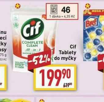 Billa Cif tablety do myčky nabídka