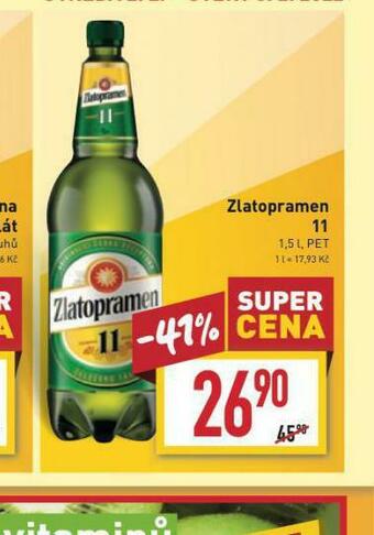 Billa Pivo zlatopramen 11 nabídka