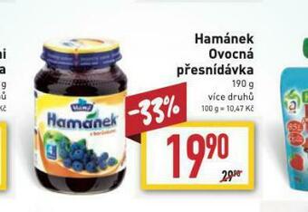 Billa Hamánek ovocná přesnídávka nabídka