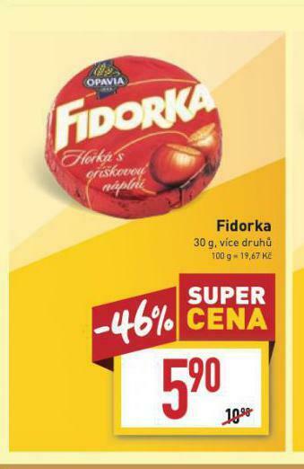 Billa Fidorka nabídka