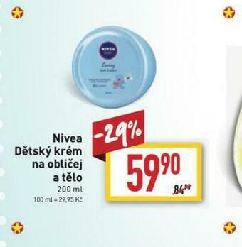 Billa Nivea dětský krém na obličej a tělo nabídka