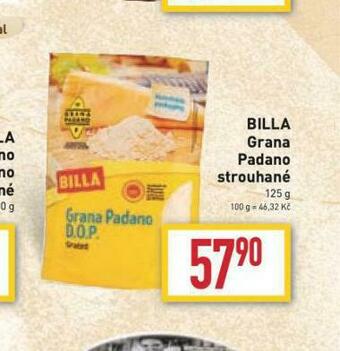 Billa Billa grana padano strouhané nabídka