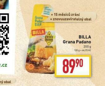 Billa Billa grana padano nabídka