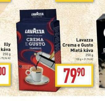 Billa Lavazza crema e gusto mletá káva nabídka