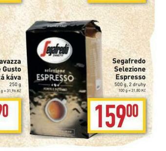 Billa Segafredo selezione espresso nabídka