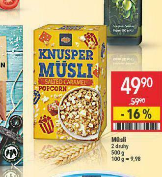 Globus Müsli nabídka