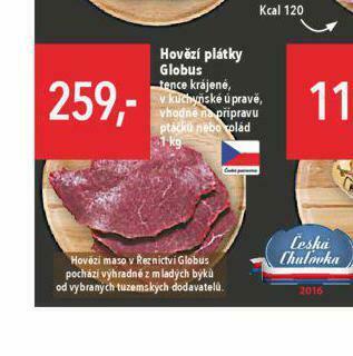 Globus Hovězí plátky nabídka
