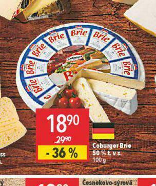 Globus Coburger brie 50% nabídka