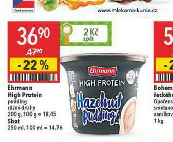 Globus Ehrmann high protein nabídka