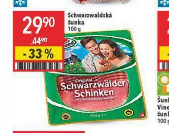 Globus Schwarzwaldská šunka nabídka