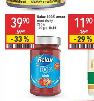 Globus Relax 100% ovoce nabídka