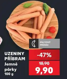 Kaufland UZENINY PŘÍBRAM Jemné párky nabídka
