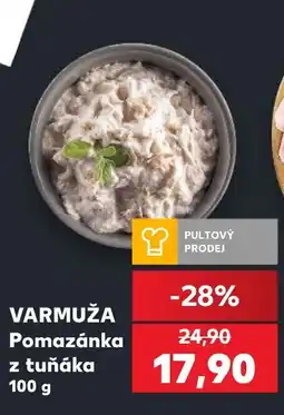 Kaufland VARMUŽA Pomazánka z tuňáka nabídka