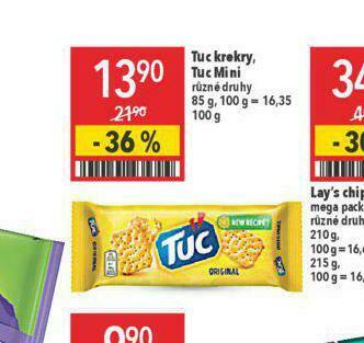 Globus Tuc krekry, tuc mini nabídka