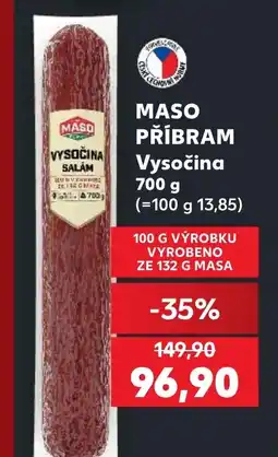 Kaufland MASO PŘÍBRAM Vysočina nabídka