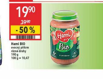 Globus Hami bio ovocný příkrm nabídka